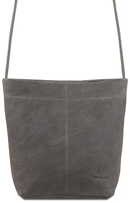 Сумка женская KLONDIKE YUKON «Brooke», натуральная кожа в сером цвете, 27х 27 х 8 см