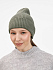 Шапка Catch Match без помпона, зеленая (полынь) - Фото 6