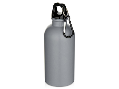 Бутылка для воды Oregon, переработанная сталь, 400 мл (Серый)