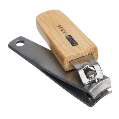 Книпсер Dewal Beauty с бамбуковой ручкой, 6 см (Коричневый)