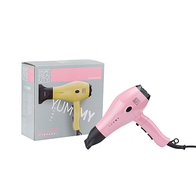 Фен DEWAL BEAUTY YumMy Pink, светло-розовый, 2000 Вт, ионизация, 1 насадка