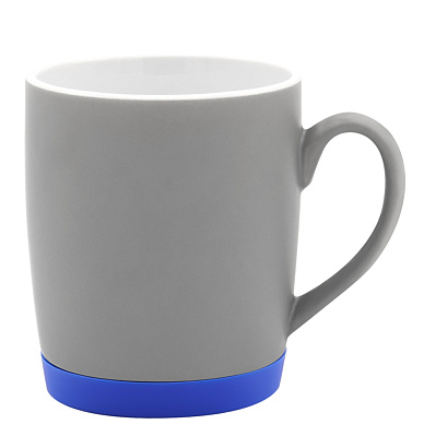 Кружка Make Me To Go, серая/синяя (Серый/синий)