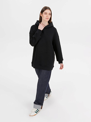 Худи оверсайз унисекс Outshine, черное