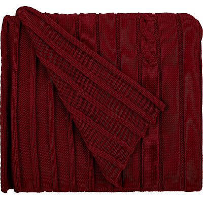 Плед Tressa, красный (бордовый)