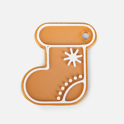 Мини-подвеска «Пряник» 3D-печать на заказ носочек