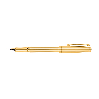 Ручка перьевая Pierre Cardin GOLDEN. Цвет - золотистый.  Упаковка B-1