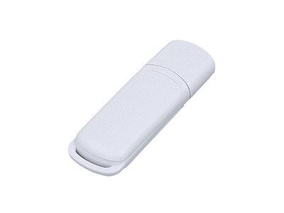 USB 2.0- флешка на 32 Гб с цветными вставками (Белый)