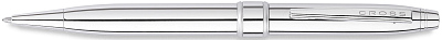 Шариковая ручка Cross Stratford. Цвет - серебристый. (Серебристый)