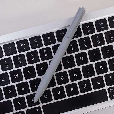 Ручка шариковая "Orion", покрытие soft touch, серый