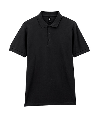 Футболка поло PREMIUM COTTON ADULT DOUBLE PIQUE, БЕЛЫЙ L (Чёрный)