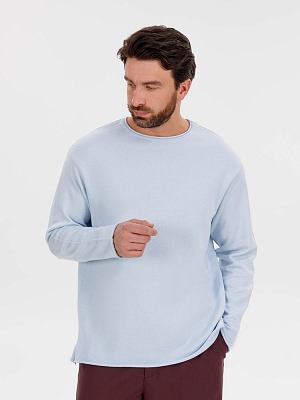 Лонгслив унисекс Siluetti Fuori, светло-голубой