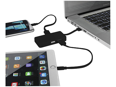 USB Hub Grid с двойными кабелями