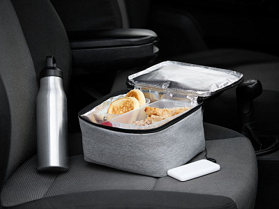 Изотермическая сумка с функцией подогрева Oneworld, серая