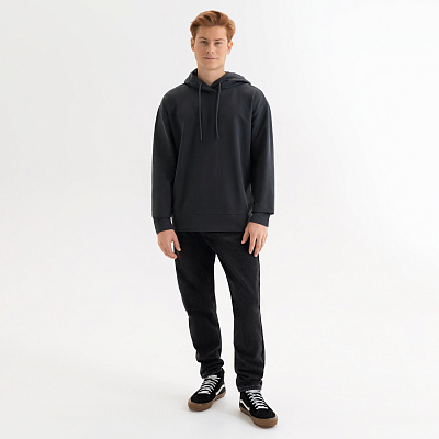 Худи с капюшоном, унисекс Алекс (Alex) антрацит, размер S