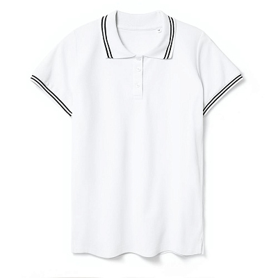 Рубашка поло женская Virma Stripes Lady, белая (Белый)