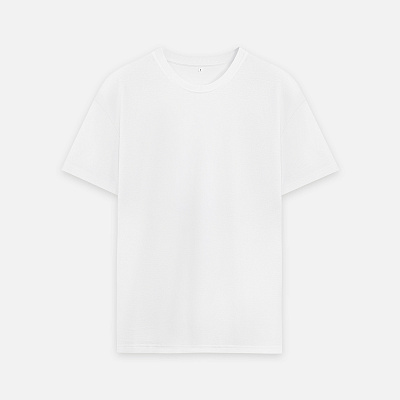 Футболка унисекс премиум Аура (Aura), 100% хлопок 200гр. белый, размер M/L (Белый)