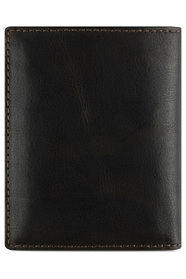 Бумажник KLONDIKE MOUNTAIN «Finn», натуральная кожа в темно-коричневом цвете, 10 х 12 х 2,5 см