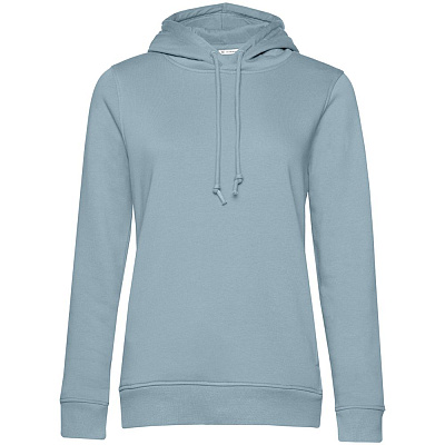 Толстовка с капюшоном женская BNC Inspire (Organic)  меланж (Серый)