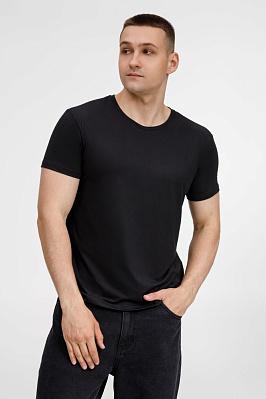 Футболка унисекс Senti, ярко-синяя (Чёрный)