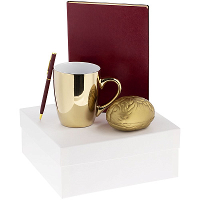 Набор Think Big, бордовый с золотистым (Золотистый)