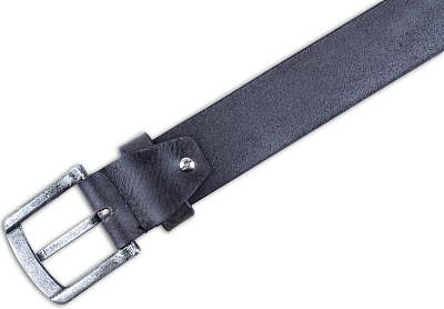 Ремень KLONDIKE Creek, односторонний, натуральная воловья кожа, цвет серый, 120 х 4 см