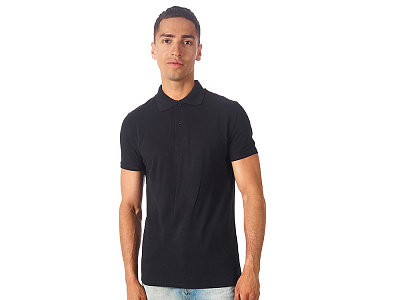 Рубашка поло First 2.0 мужская (Чёрный)