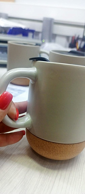 Кружка с пробковым дном и крышкой Denpasar