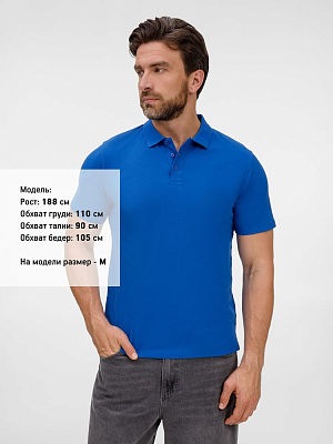 Рубашка поло унисекс Tervise, ярко-синяя