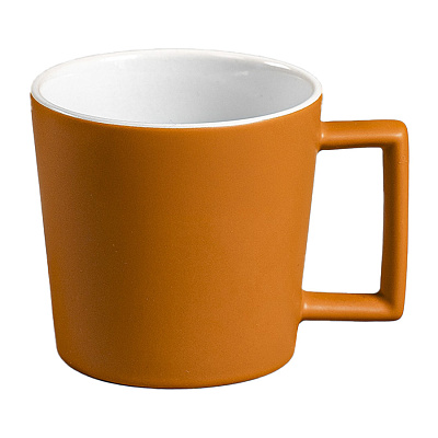 Кружка RINA, 360 мл, матовая (Оранжевый)
