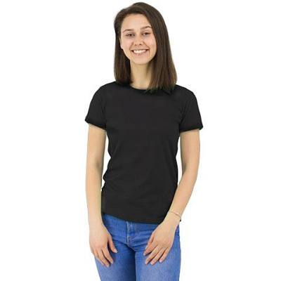 Футболка Star Lady, женская (черный, L) (Чёрный)