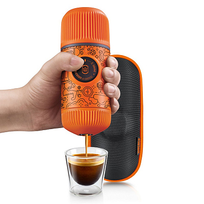 Ручная мини-кофемашина WACACO Nanopresso Tattoo Yellow