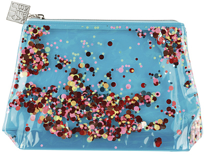 Косметичка Dewal Beauty серия "Модница",бирюзовая 20х5х16см (Бирюзовый)