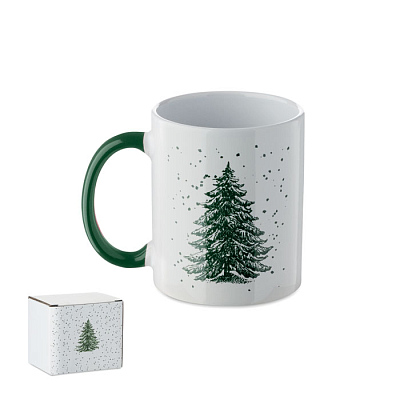Seasonal ceramic mug 300ml (Зеленый)