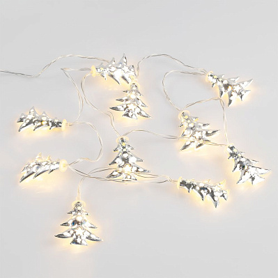 Светодиодная гирлянда Silver Lights, серебристая (Серебристый)