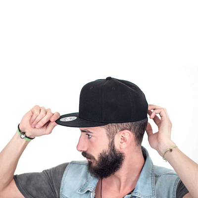 Бейсболка SNAP BACK, 6 клиньев, пластиковая застежка
