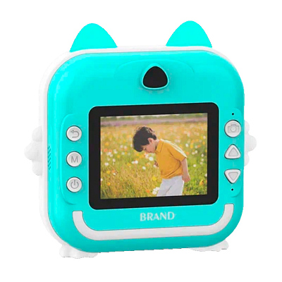 Детская камера c печатью фотографий Kid Joy Print Cam Q5, бирюзовый