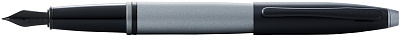 Перьевая ручка Cross Calais Matte Gray and Black Lacquer, перо F (Серый)
