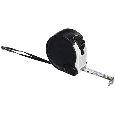 Рулетка Meter Plan, 5 м, черная с белым (Чёрный)