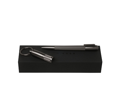 Подарочный набор: USB-флешка на 16 Гб, ручка шариковая (Графит)