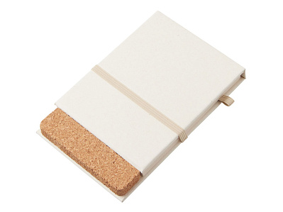 Блокнот А6 Milky S с подставкой из пробки (Молочно-белый) Блокнот А6 Milky S с подставкой из пробки (Молочно-белый)