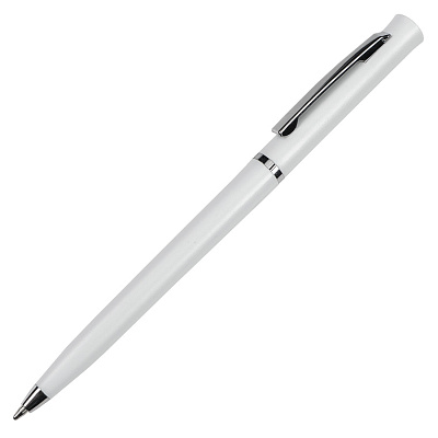 Ручка шариковая  N10, зеленый, пластик, металл (Белый)