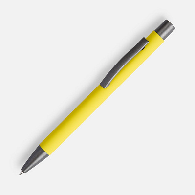 Ручка шариковая Atento Soft Touch, желтая (Желтый)