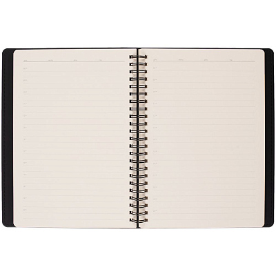 Ежедневник Spring Urban на заказ, недатированный, черный