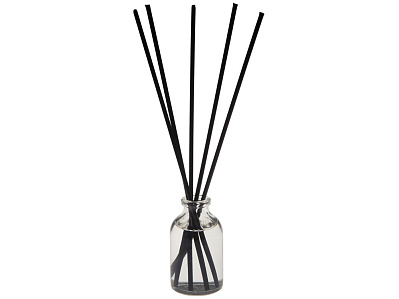 Ароматический диффузор 30мл Ember, бергамот и ваниль (Прозрачный, черный)