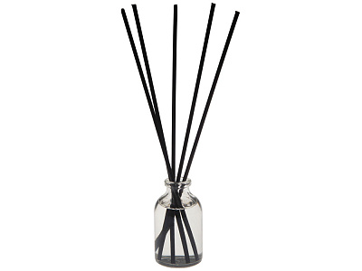 Ароматический диффузор 30мл Ember, бергамот и ваниль (Прозрачный, черный)