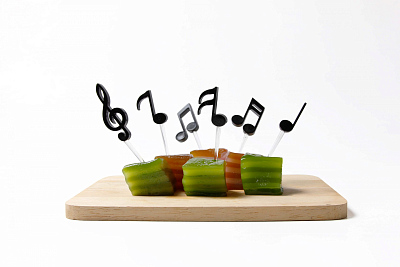 Шпажки для закусок и канапе Melodilicious  (Чёрный)