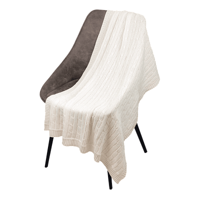 Плед Fado вязаный  (без подарочной коробки) (Бежевый)