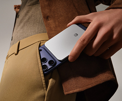 Беспроводной магнитный ПЗУ Xiaomi UltraThin Magnetic Power Bank 5000 15W, оранжевый