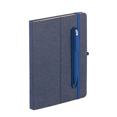 Блокнот "Magnet" с ручкой Jupiter на магните, с подставкой под смартфон, темно-синий (Тёмно-синий)