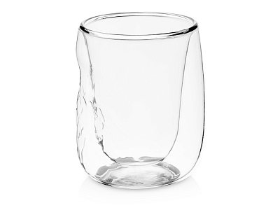 Кружка с двойными стенками и эффектом помятости Mauna (Прозрачный)